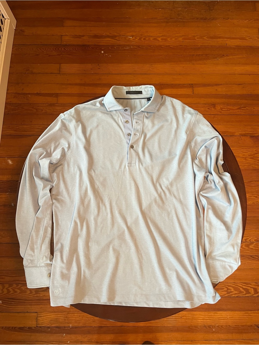 Greyson Omaha Long Sleeve Polo Men's light Blue size L
